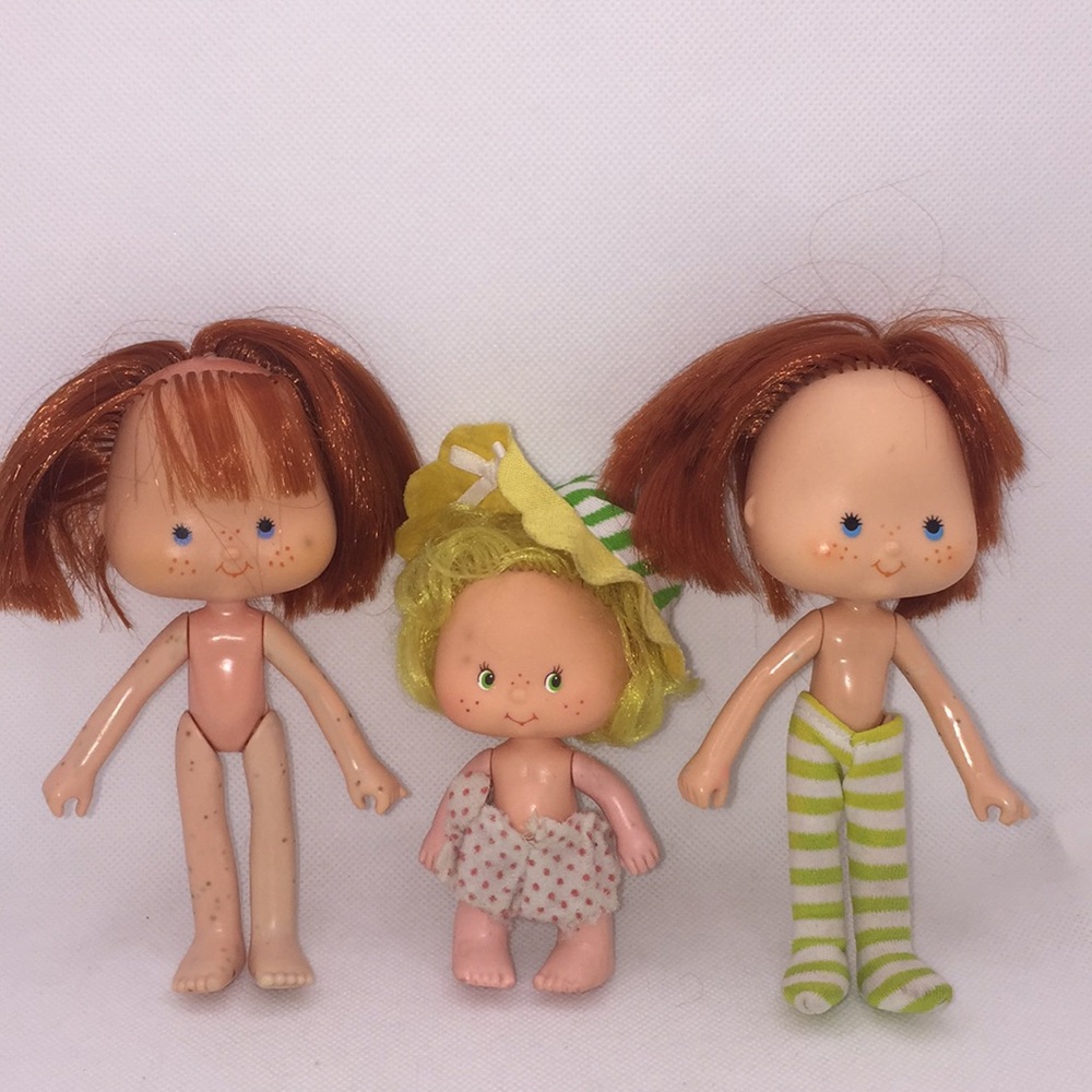 Vintage Strawberry Shortcake Dolls and Butter Cookie Kenner 1980s